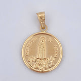 Dije Virgen de Fatima 2.05gr / 3cm / Oro 18K $