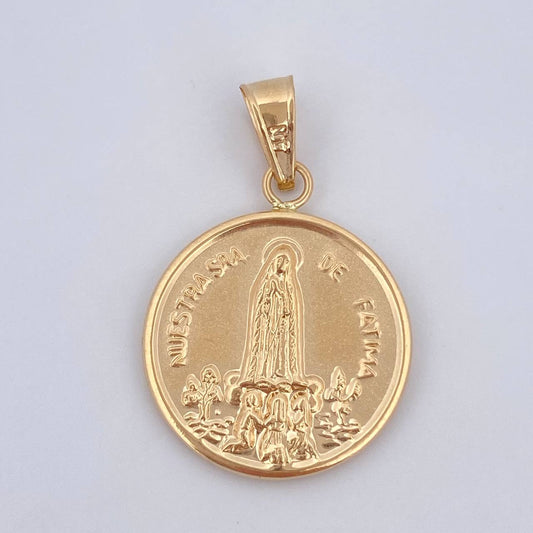 Pendant Virgin of Fatima 2gr / 3cm / 18K Gold $