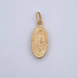 Dije Virgen Maria 1.05gr / 2.5cm / Oro 18K $