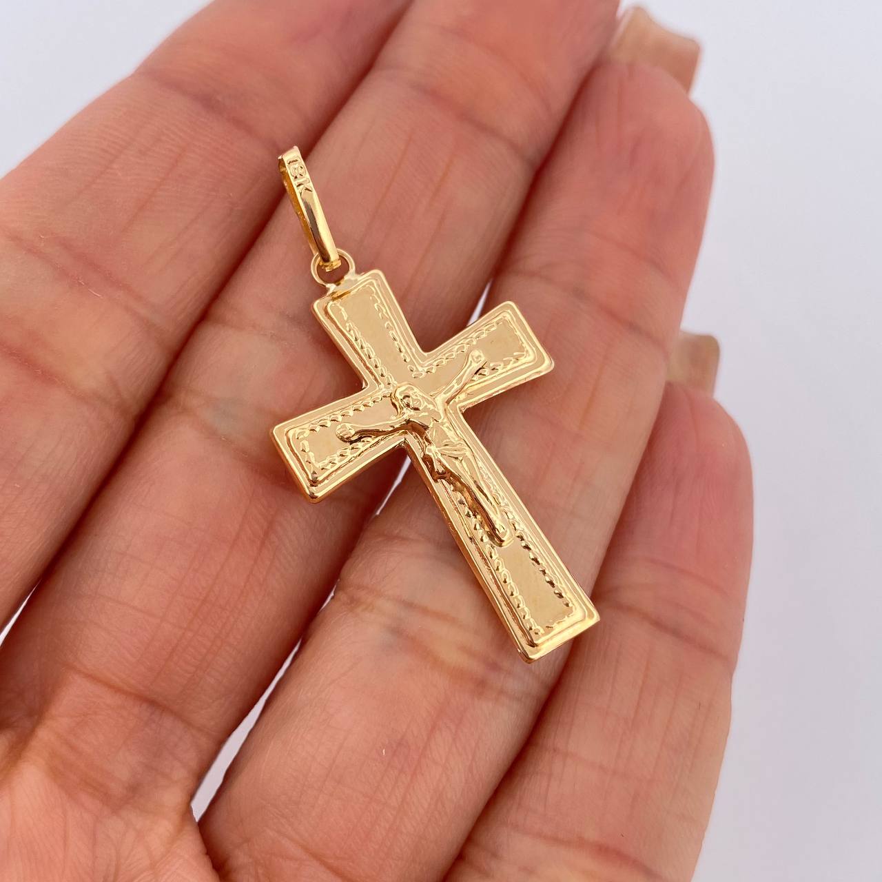 Pendant Christ Cross 1.75gr / 4cm / 18K Gold $