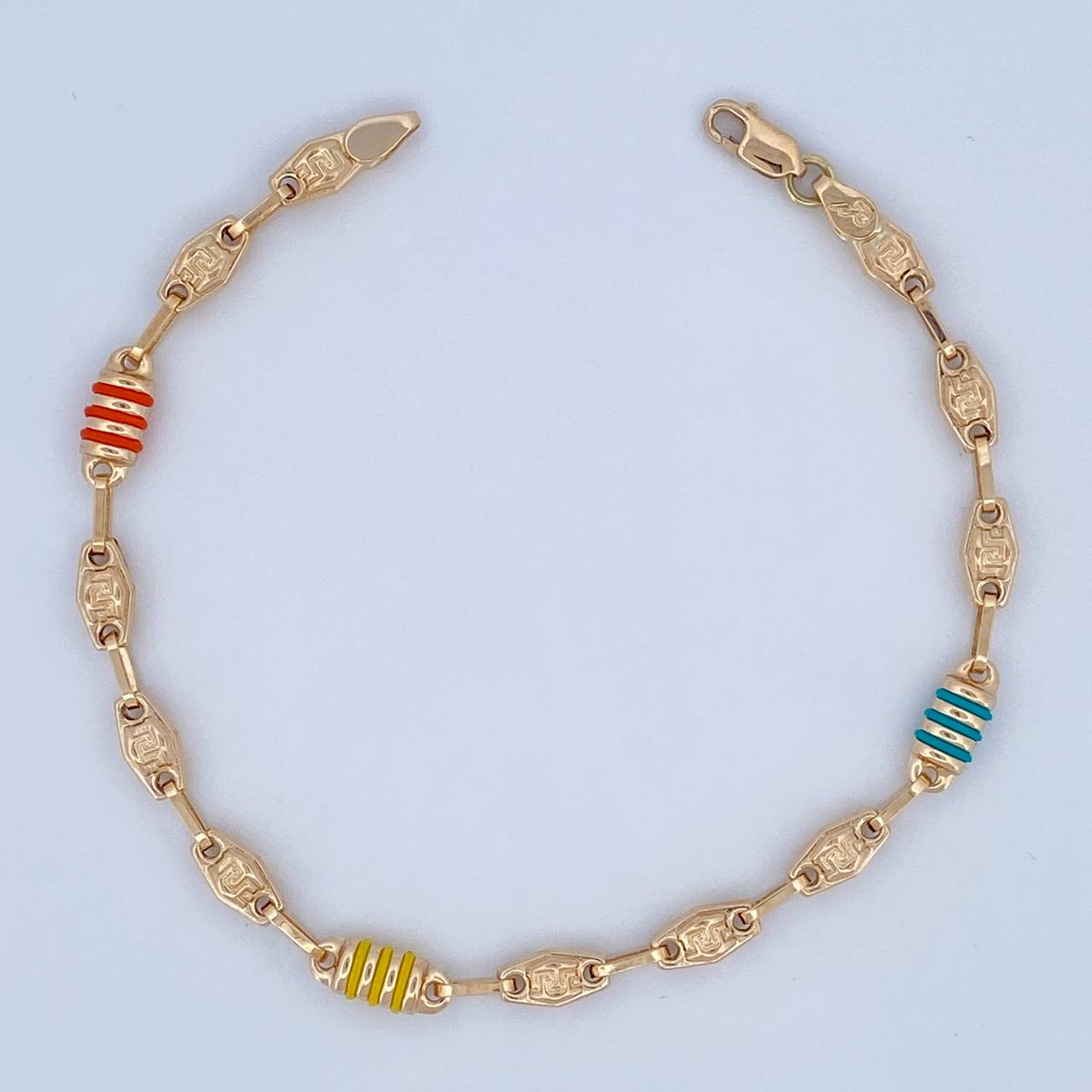 Rustic Tribal Bracelet 5.5gr / 8.5in / 18K Gold $