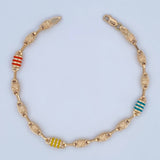 Rustic Tribal Bracelet 5.5gr / 8.5in / 18K Gold $
