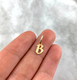 Pendant Letter B Cursive 0.4gr / 3/4 in / 18K Gold