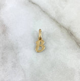 Pendant Letter B Cursive 0.4gr / 3/4 in / 18K Gold