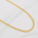 Cadena Cubana 6.15g / 24 in / 3.44mm Oro Amarillo 18K