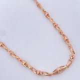 Cadena Rustica Dubai 28.9gr / 24 in / Oro Rosa 18K &