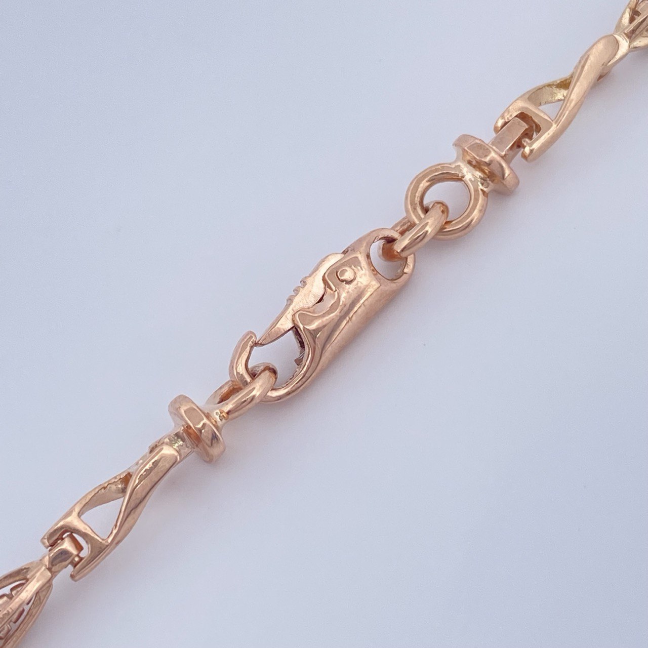 Cadena Rustica Dubai 28.9gr / 24 in / Oro Rosa 18K &