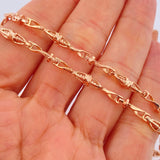 Cadena Rustica Dubai 31.75gr / 26 1/2 in / Oro Rosa 18K &