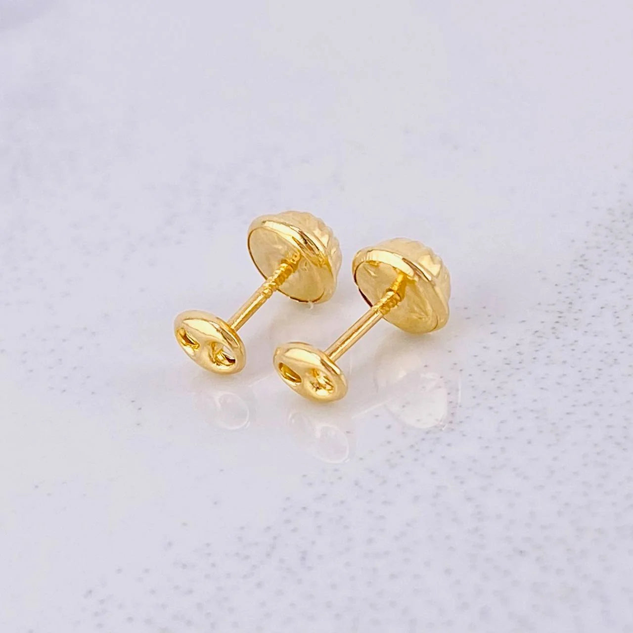 Stud Earrings GC 0.4g / in / 3.4mm Yellow Gold 18K