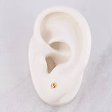 Stud Earrings GC 0.4g / in / 3.4mm Yellow Gold 18K