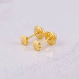Topos Trebol Diamantado 0.35g / in / 3.5mm Oro Amarillo 18K