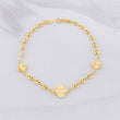 Bracelet GC Clover Diamond Cut 3.15g / 7 1/4 in / 1.65mm 18K Yellow Gold