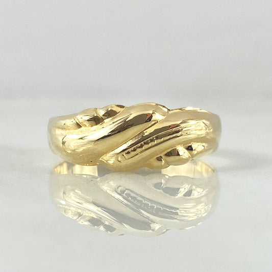Parallel Waves Ring 1.75gr / Size 7 1/2 / 18K Gold