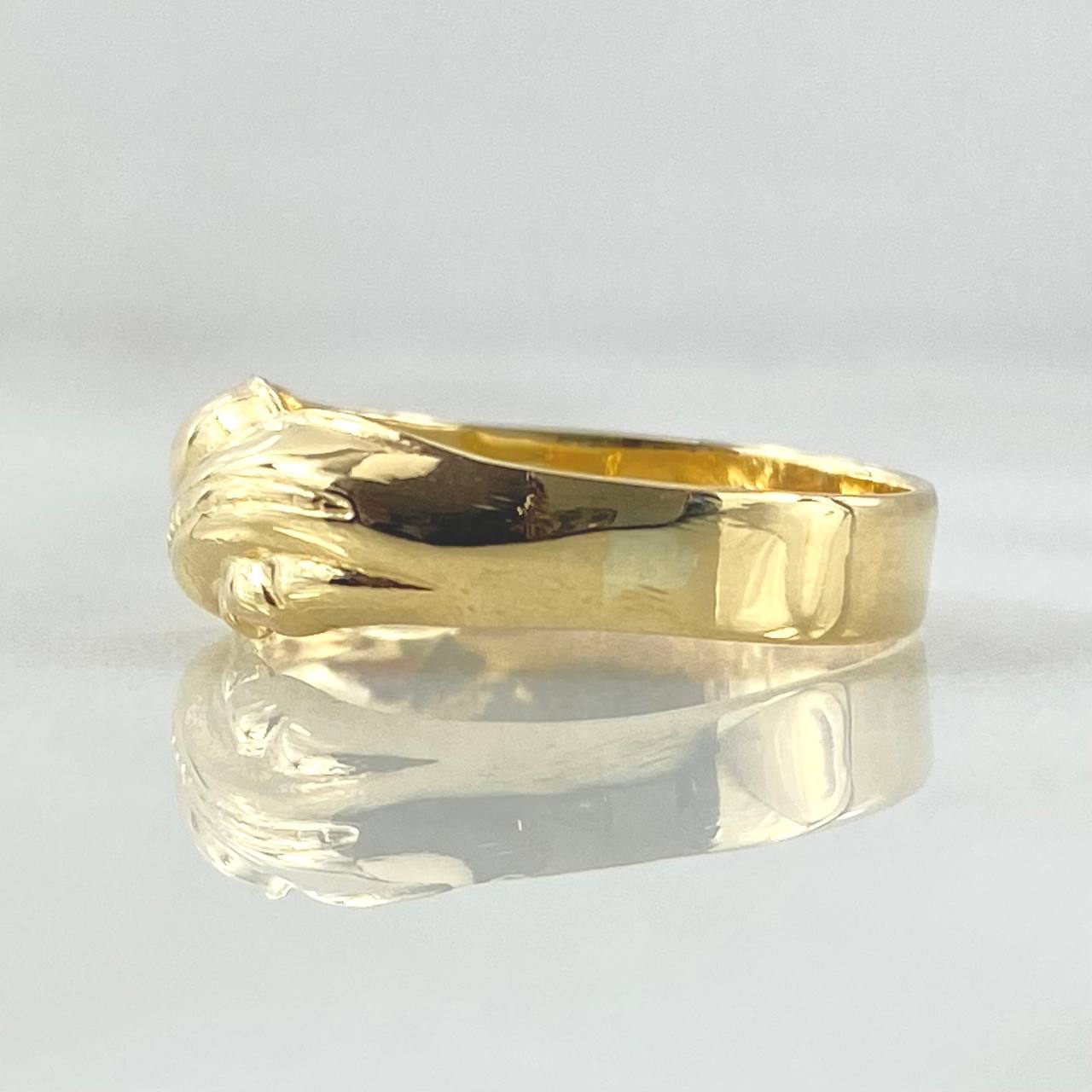Parallel Waves Ring 1.75gr / Size 7 1/2 / 18K Gold