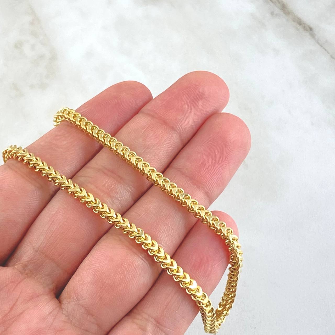 Cadena Franco 12.95gr / 50cm / +3 Oro 18K ©