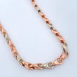 Rustic Wheat Chain 9.95gr / 19in / Two Tone White Rose 18K $