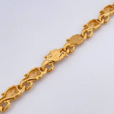 Rustic Elephant Chain 76.85gr / 60cm / 8.6mm 18K Yellow Gold $