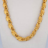 Rustic Elephant Chain 76.85gr / 60cm / 8.6mm 18K Yellow Gold $