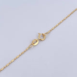 Cadena Morse 1.45gr / 45cm / 0.8mm Oro Amarillo +3 18K $