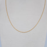 Cadena Morse 1.45gr / 45cm / 0.8mm Oro Amarillo +3 18K $