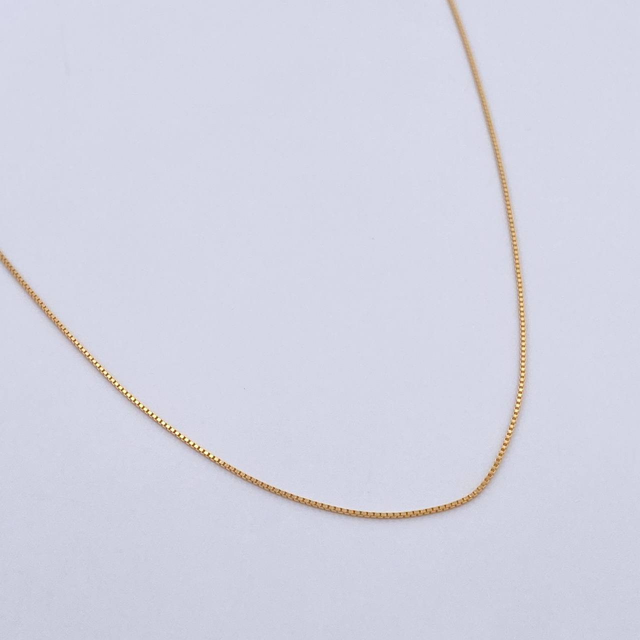 Cadena Veneciana 1.75gr / 45cm / 0.7mm Oro Amarillo +3 18K $
