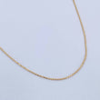 Cadena Militar 1.3gr / 45cm / 0.5mm Oro Amarillo +3 18K &