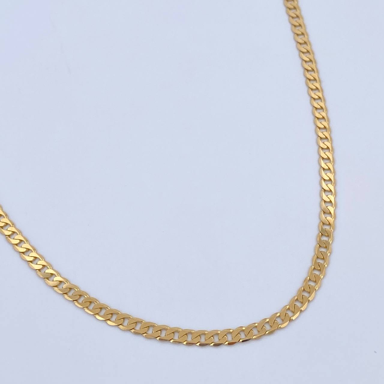 Cadena Cubana  7.95gr / 50.4cm / 3mm Oro Amarillo +0 18K $