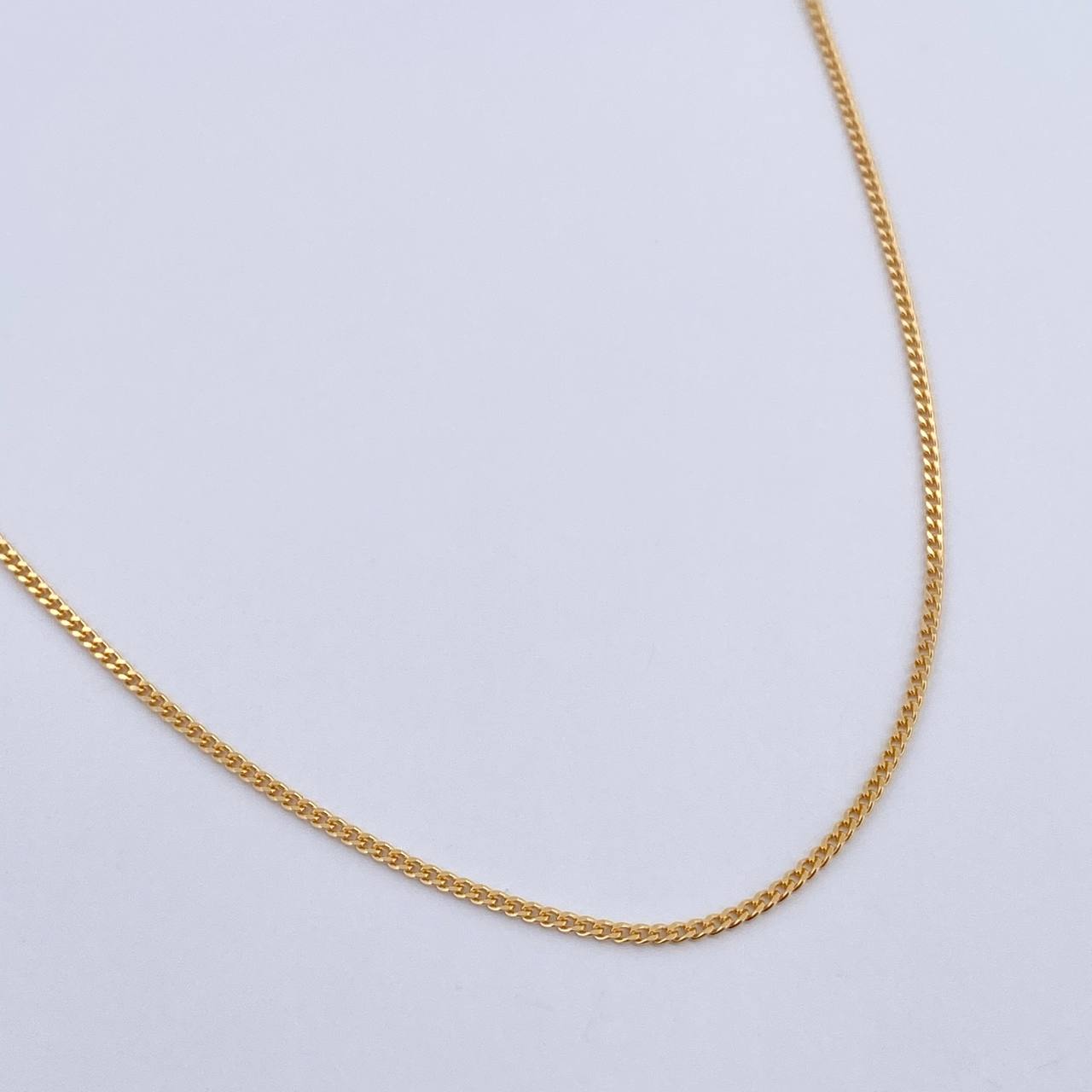 Cadena Mini Cubana 2.35gr / 45.2cm / 1mm Oro Amarillo +1 18K $
