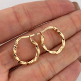 Candongas Kari 1.85 g / 3/4 in Oro Amarillo 18K
