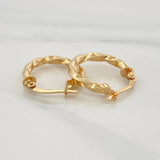 Candongas Kari 1.85 g / 3/4 in Oro Amarillo 18K