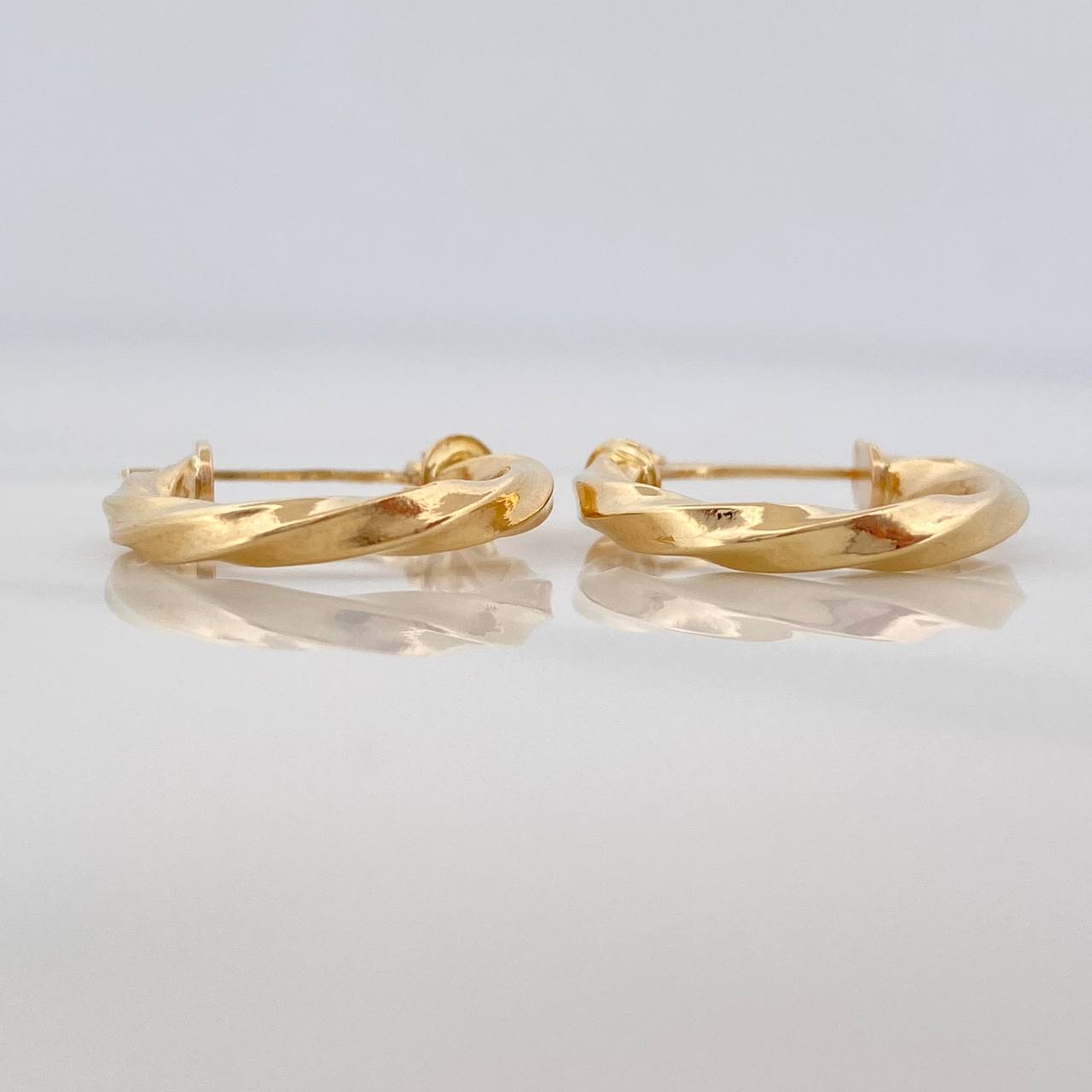 Candongas Lupe 1.95 g / 3/4 in Oro Amarillo 18K