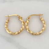 Candongas Kari 1.85 g / 3/4 in Oro Amarillo 18K