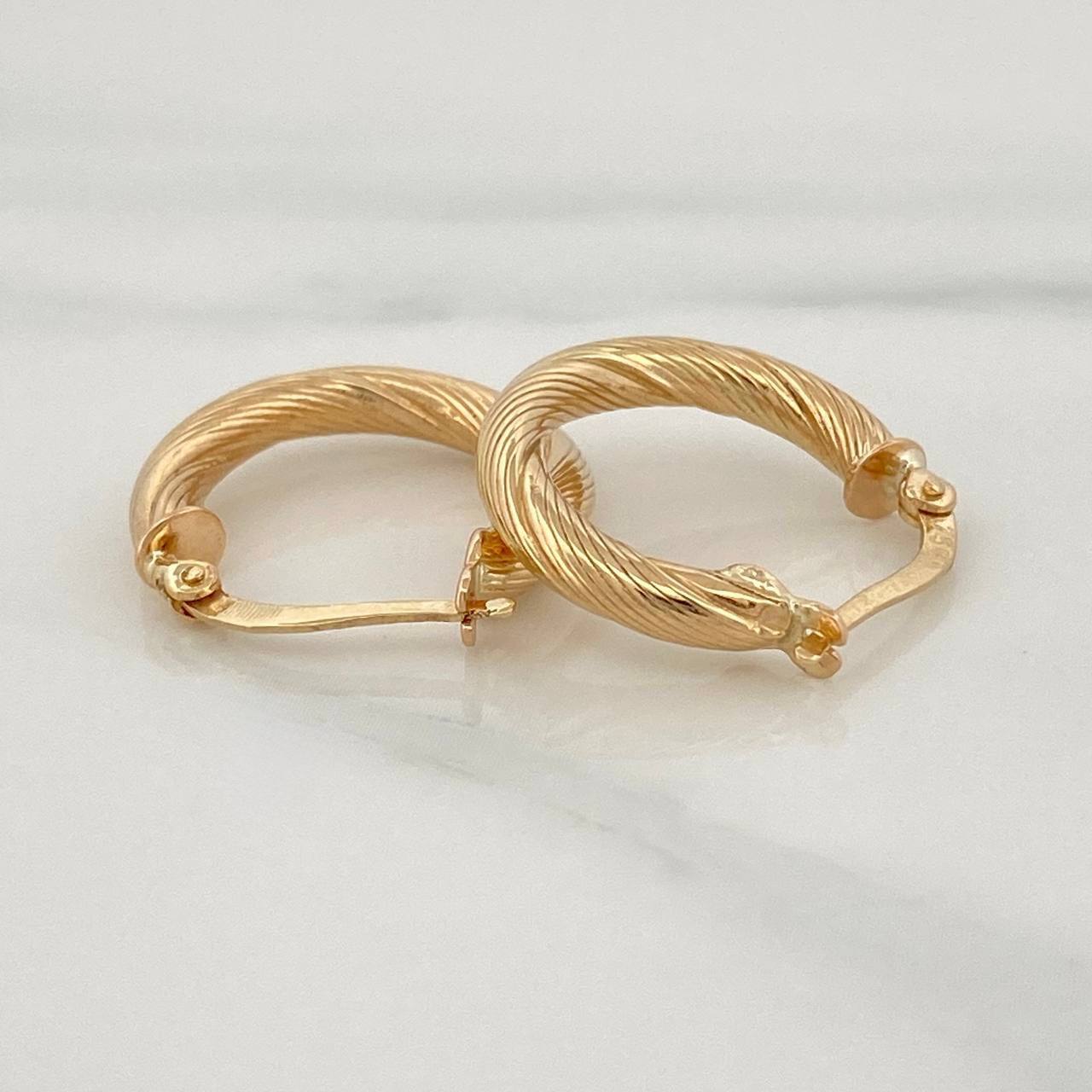 Candongas Rudi 2.15 g / 3/4 in Oro Amarillo 18K