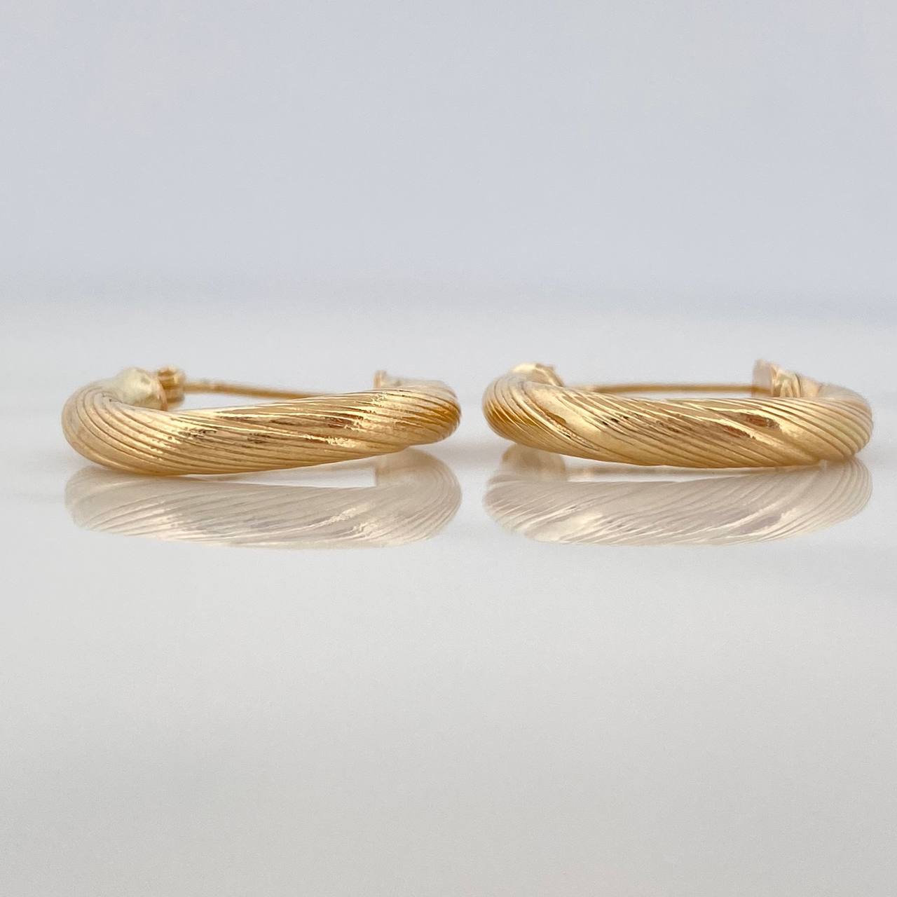 Candongas Rudi 2.05 g / 3/4 in Oro Amarillo 18K