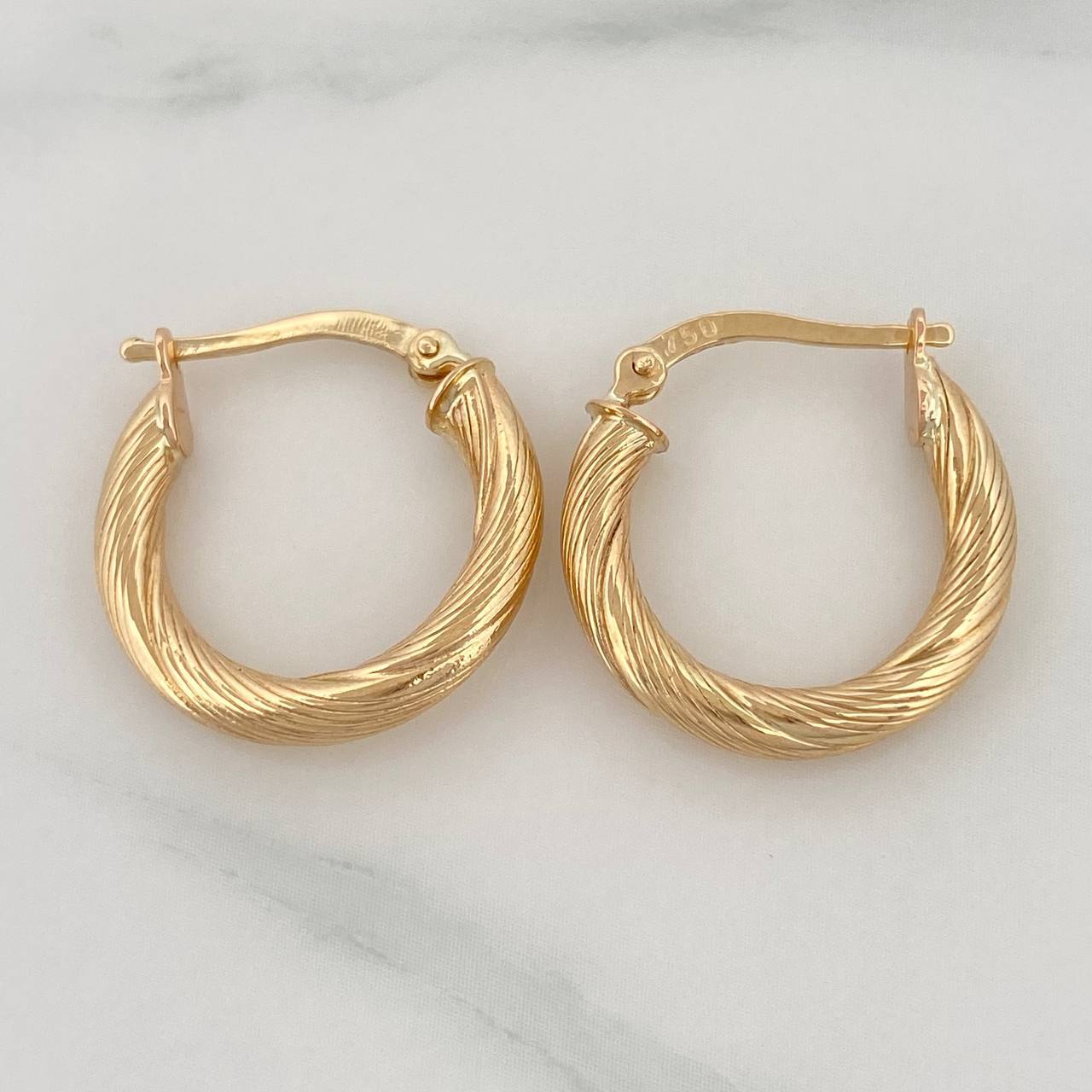 Candongas Rudi 2.05 g / 3/4 in Oro Amarillo 18K