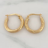Candongas Rudi 2.05 g / 3/4 in Oro Amarillo 18K