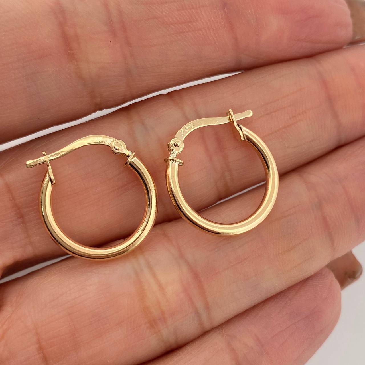 Hoop Earrings Jass 1.45 g / 3/4 in Yellow Gold 18K