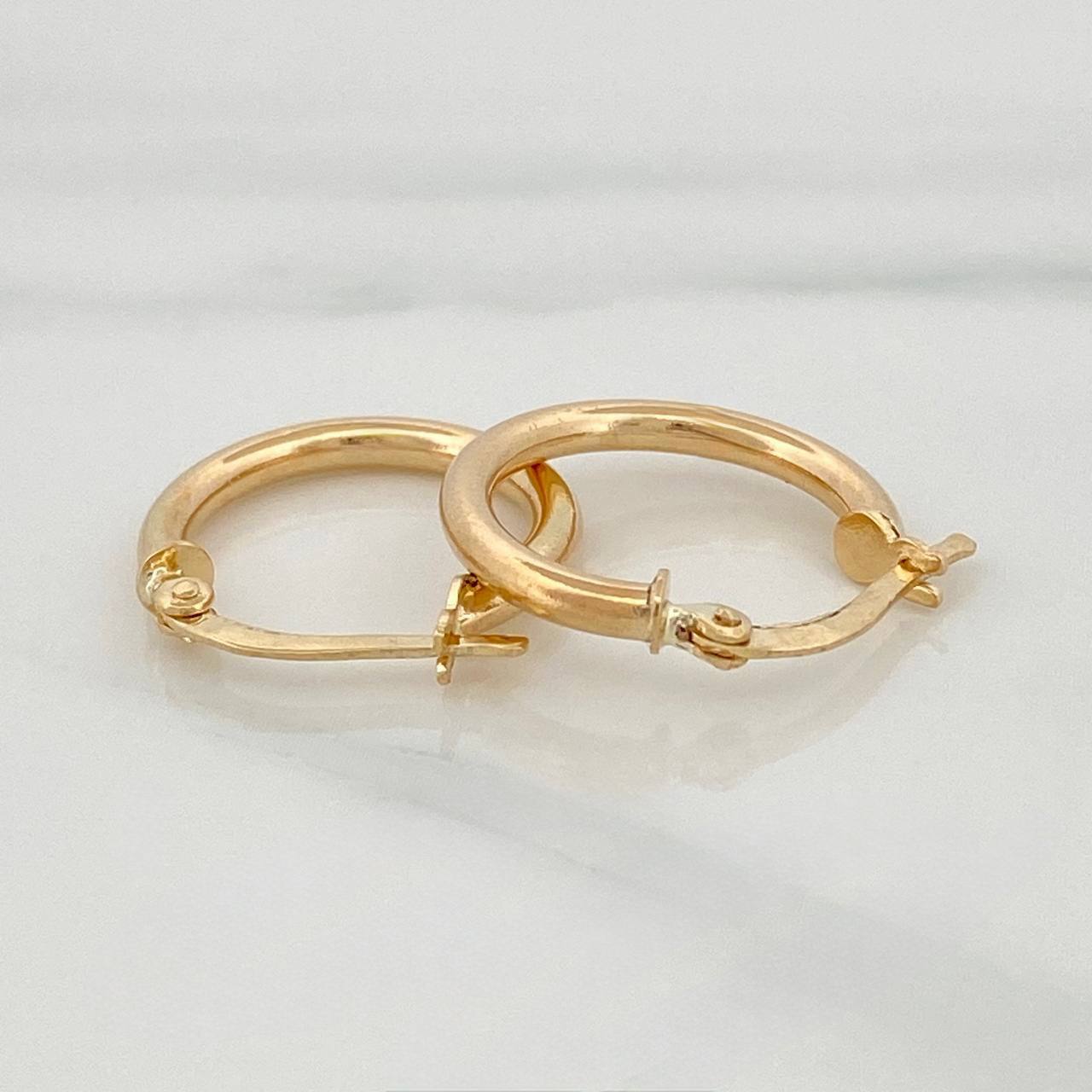 Hoop Earrings Jass 1.45 g / 3/4 in Yellow Gold 18K