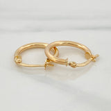 Hoop Earrings Jass 1.45 g / 3/4 in Yellow Gold 18K