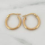 Candongas Jass 1.5 g / 3/4 in Oro Amarillo 18K