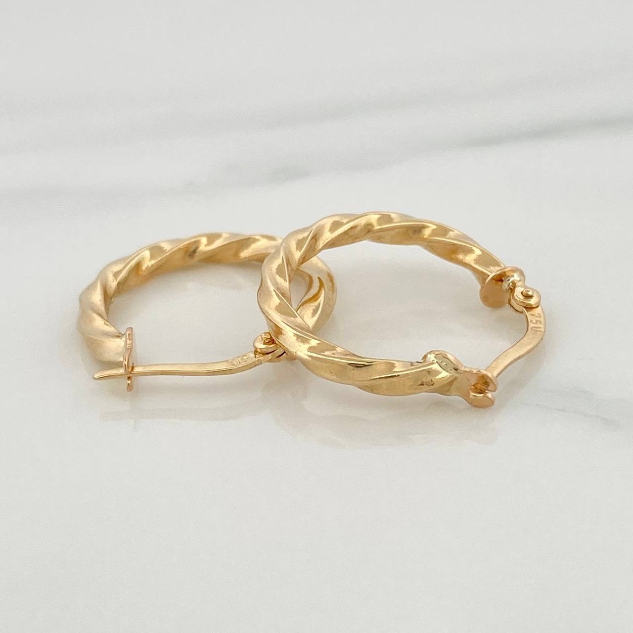 Candongas Lupe 1.95 g / 3/4 in Oro Amarillo 18K