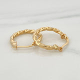Candongas Lupe 1.95 g / 3/4 in Oro Amarillo 18K