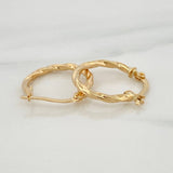 Candongas Mary 1.2 g / 3/4 in Oro Amarillo 18K
