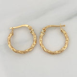 Candongas Mary 1.2 g / 3/4 in Oro Amarillo 18K