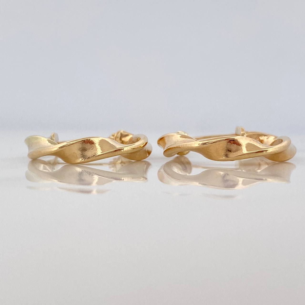 Candongas Kari 1.9 g / 3/4 in Oro Amarillo 18K