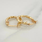 Candongas Kari 1.9 g / 3/4 in Oro Amarillo 18K