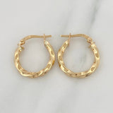 Candongas Kari 1.9 g / 3/4 in Oro Amarillo 18K