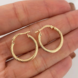 Candongas Sofi 1.85 g / 3/4 in Oro Amarillo 18K