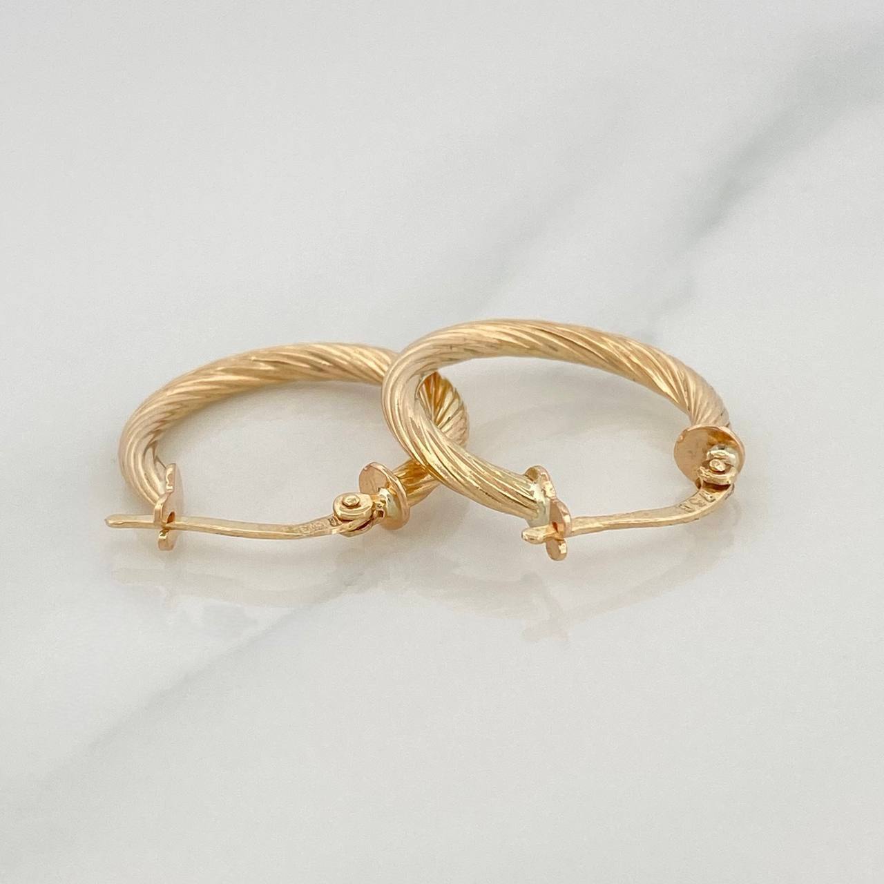 Candongas Sofi 1.85 g / 3/4 in Oro Amarillo 18K
