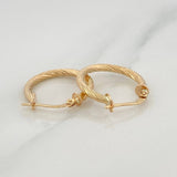 Candongas Sofi 1.85 g / 3/4 in Oro Amarillo 18K